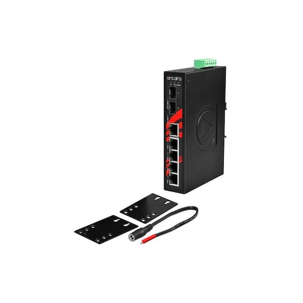7-Port Industrial PoE+ Unmanaged Ethernet Switch